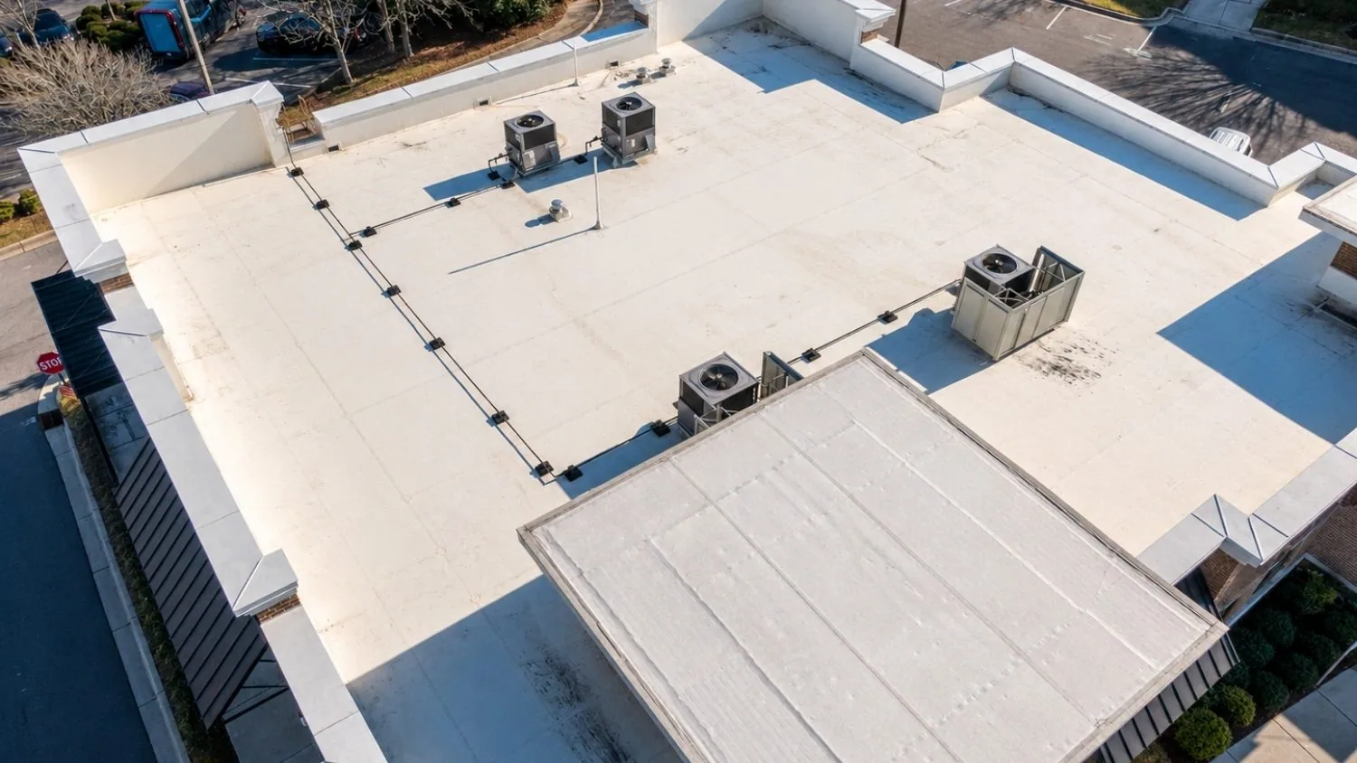 Commercial roof repair in Fayetteville, AR Commercial roof repair in Fayetteville, AR